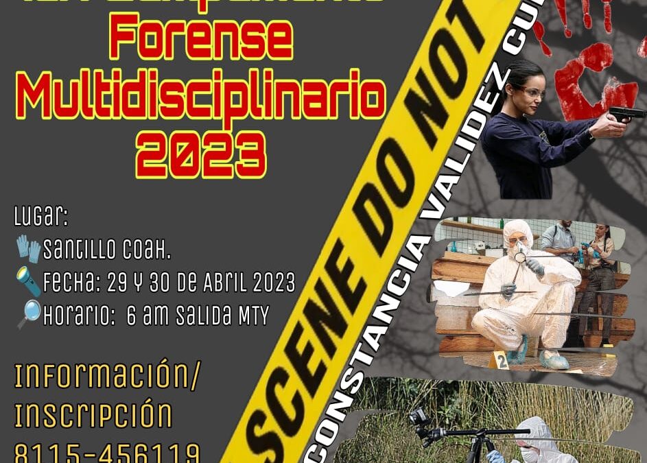 1er. Campamento Forense Multidiciplinario 2023